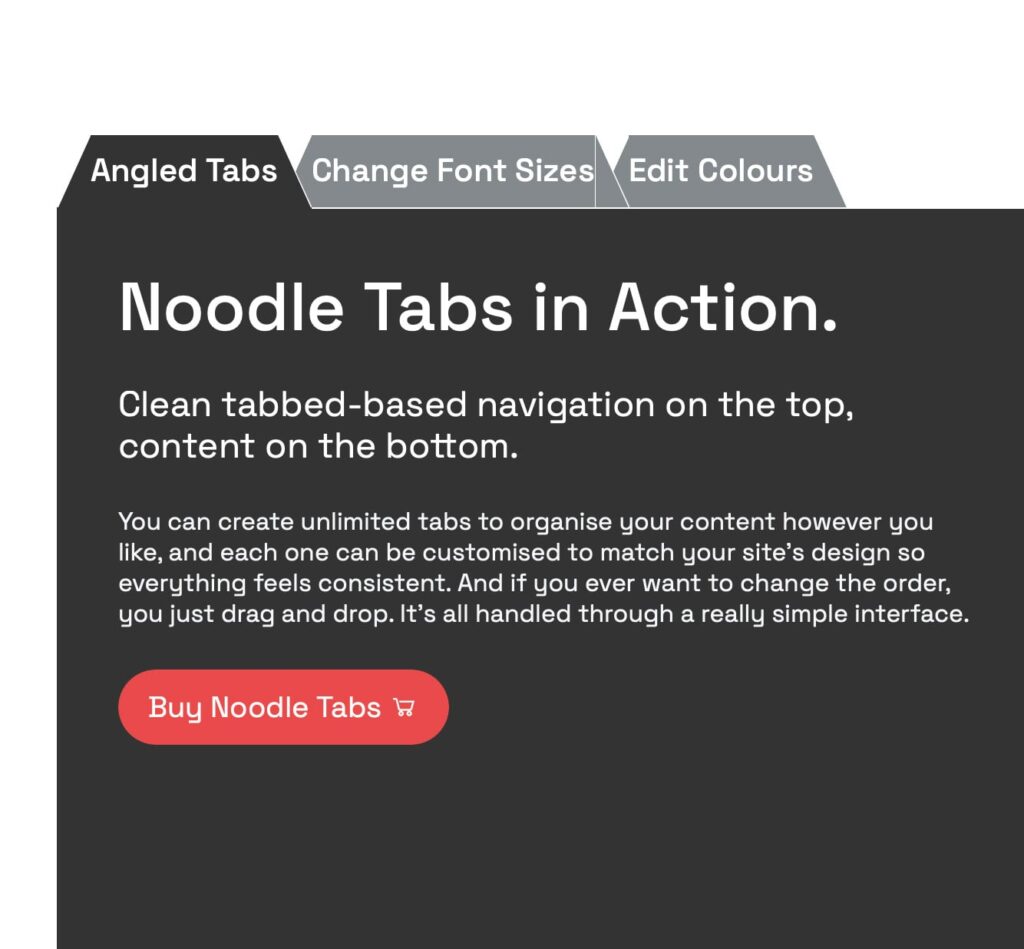 Angled Tabs, Change of Colours