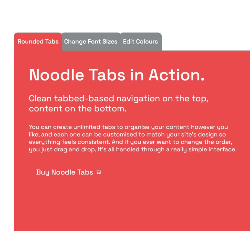 Rounded Tabs, Change of Colours
